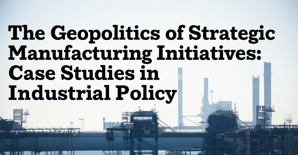 The Geopolitics of Strategic Manufacturing Initiatives: Case Studies in Industrial Policy