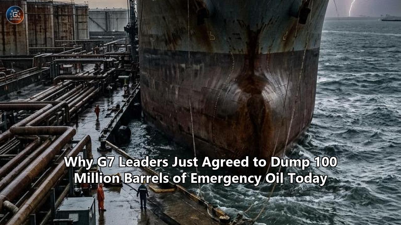 Why G7 Leaders Just Agreed to Dump 100 Million Barrels of Emergency Oil Today