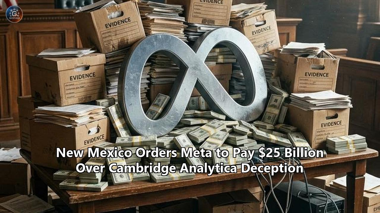 New Mexico Orders Meta to Pay $25 Billion Over Cambridge Analytica Deception