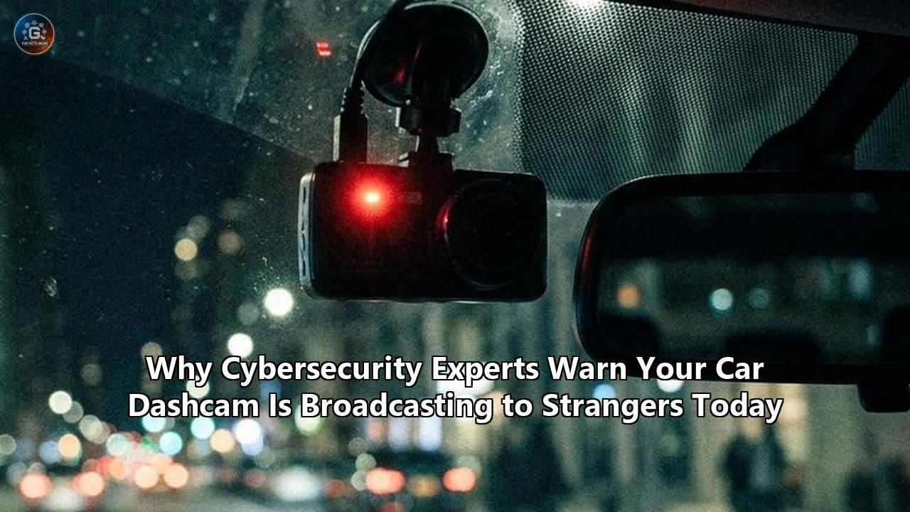 Why Cybersecurity Experts Warn Your Car Dashcam Is Broadcasting to Strangers Today