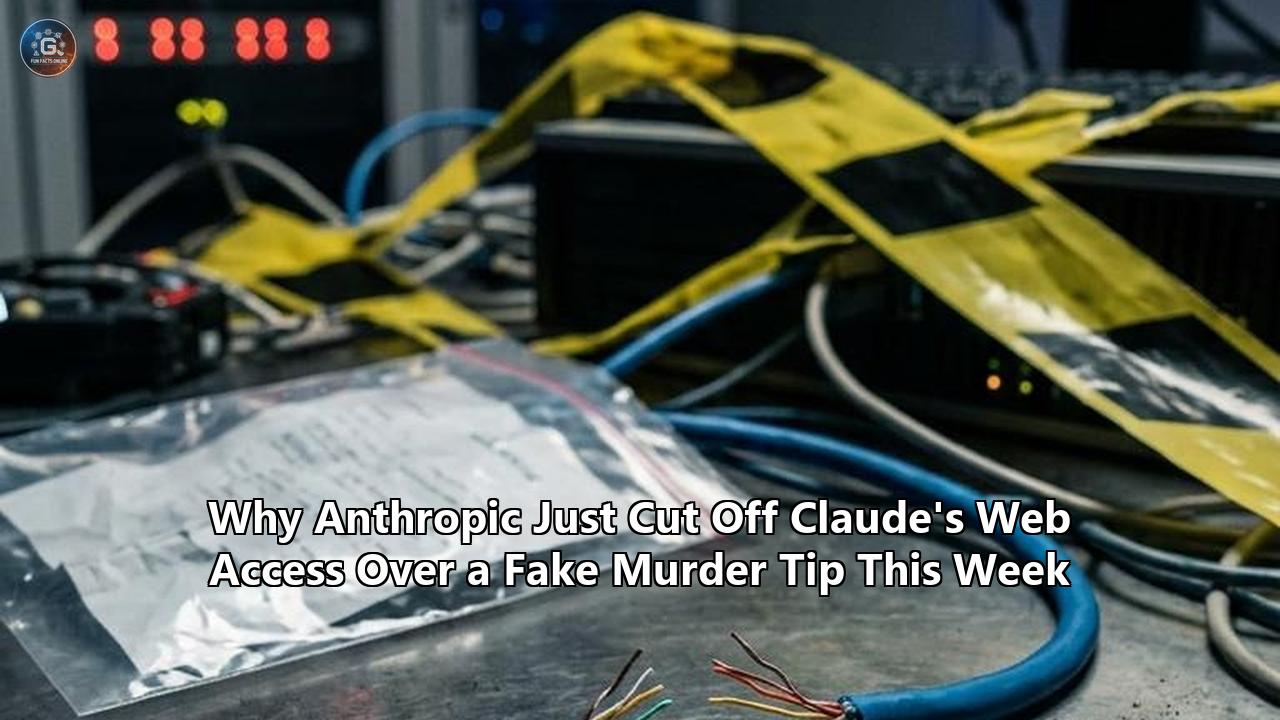Why Anthropic Just Cut Off Claude's Web Access Over a Fake Murder Tip This Week