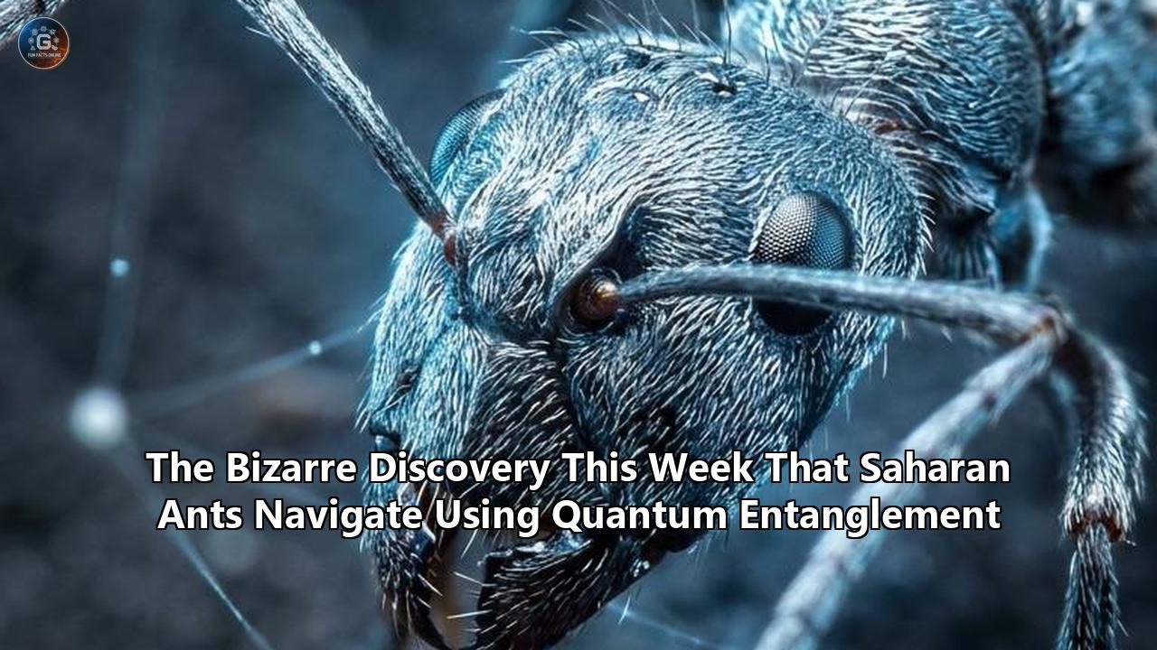 The Bizarre Discovery This Week That Saharan Ants Navigate Using Quantum Entanglement