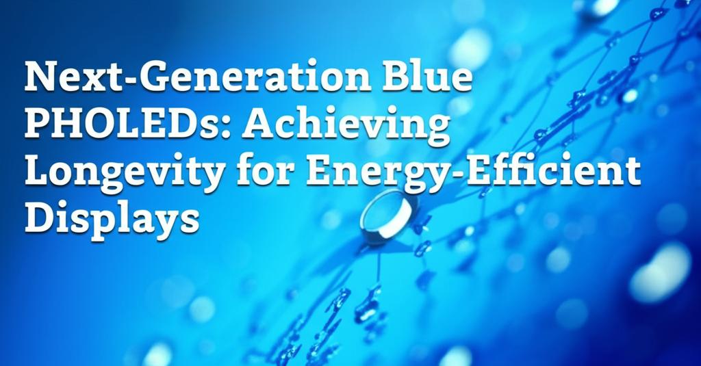 Next-Generation Blue PHOLEDs: Achieving Longevity for Energy-Efficient Displays