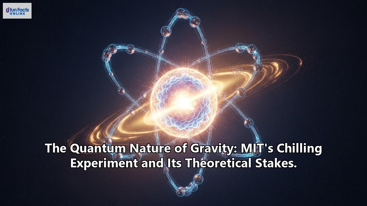 The Quantum Nature of Gravity: MIT's Chilling Experiment and Its Theoretical Stakes.
