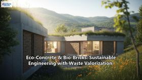Eco-Concrete & Bio-Bricks: Sustainable Engineering with Waste Valorization.