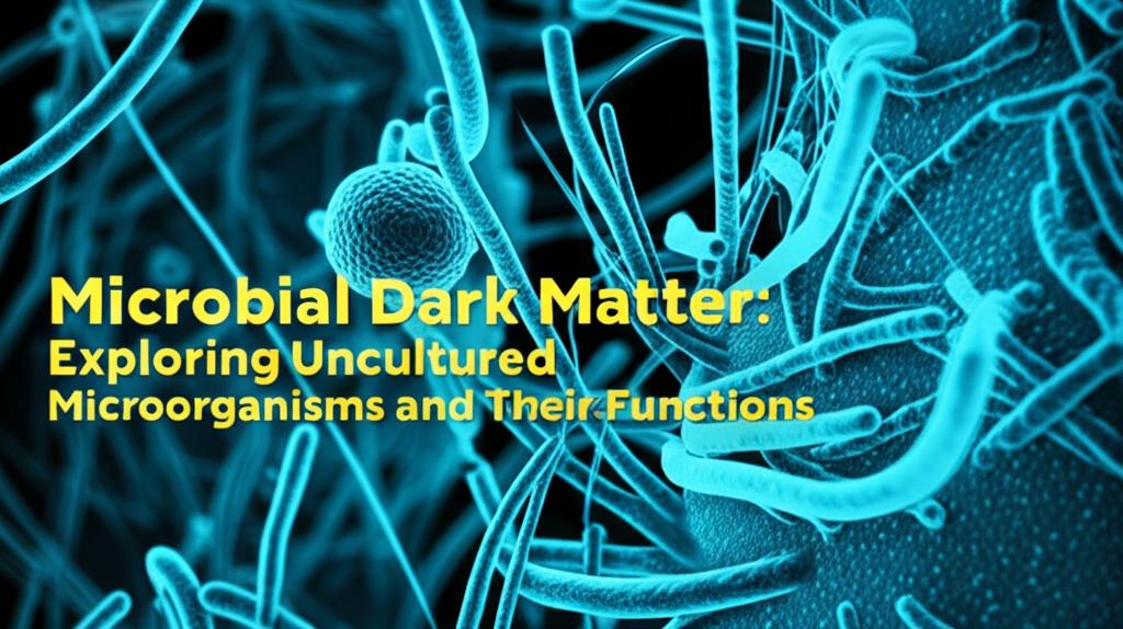 Microbial Dark Matter: Exploring Uncultured Microorganisms and Their Functions