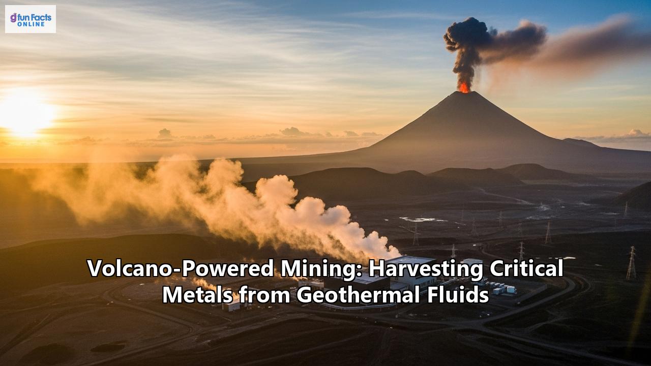 Volcano-Powered Mining: Harvesting Critical Metals from Geothermal Fluids
