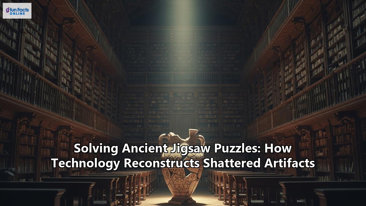 Solving Ancient Jigsaw Puzzles: How Technology Reconstructs Shattered Artifacts