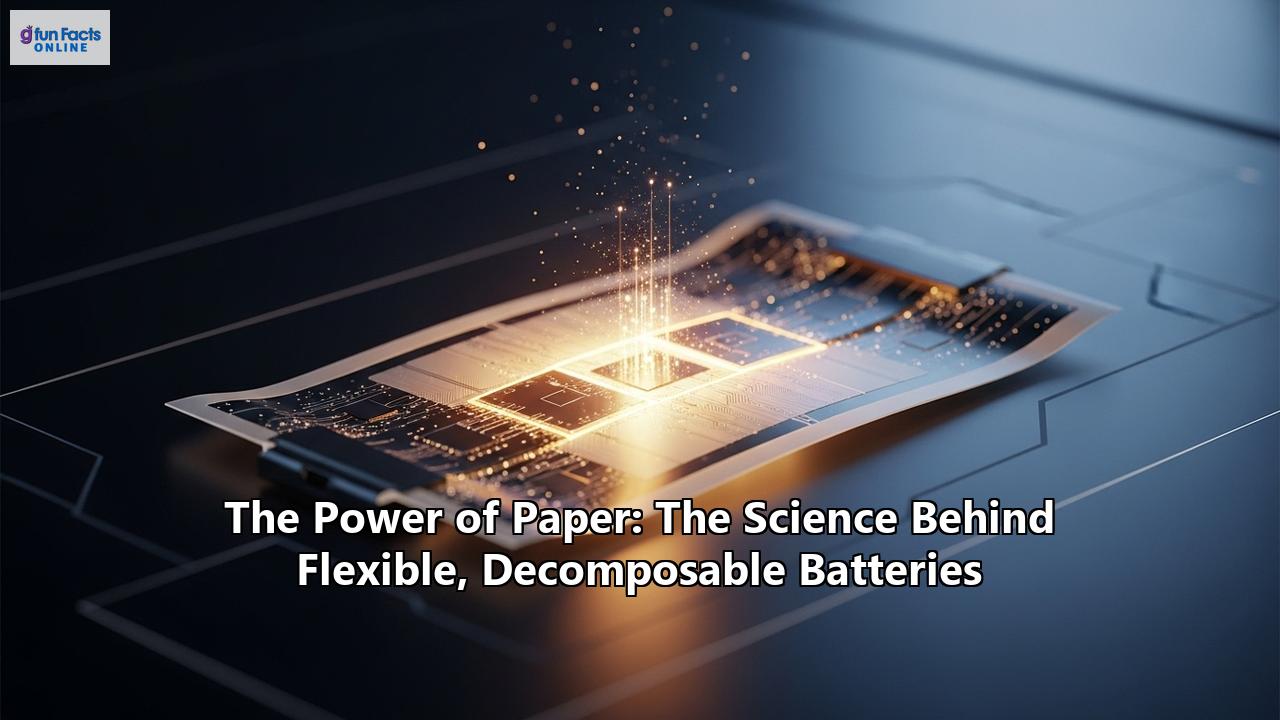 The Power of Paper: The Science Behind Flexible, Decomposable Batteries