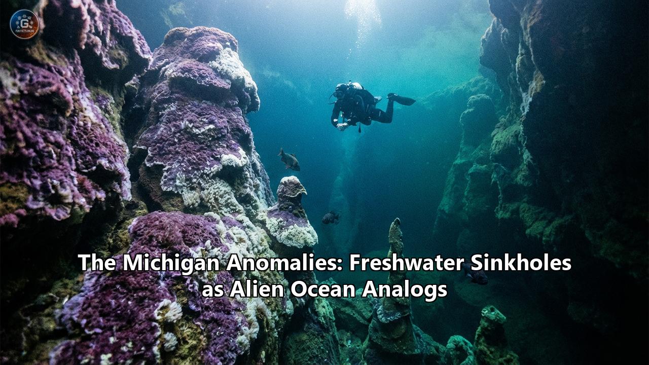 The Michigan Anomalies: Freshwater Sinkholes as Alien Ocean Analogs