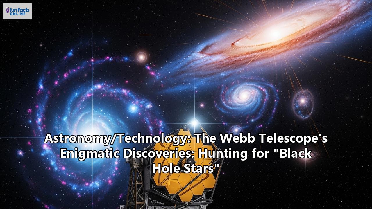 Astronomy/Technology: The Webb Telescope's Enigmatic Discoveries: Hunting for "Black Hole Stars"