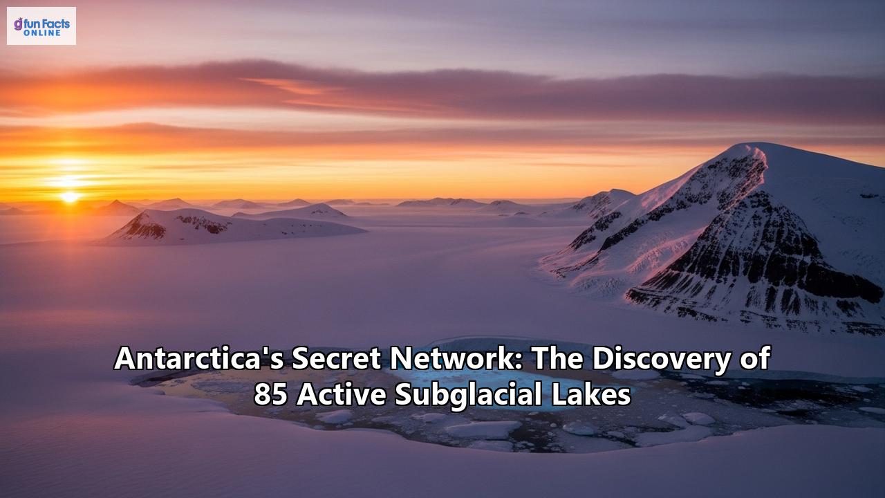 Antarctica's Secret Network: The Discovery of 85 Active Subglacial Lakes