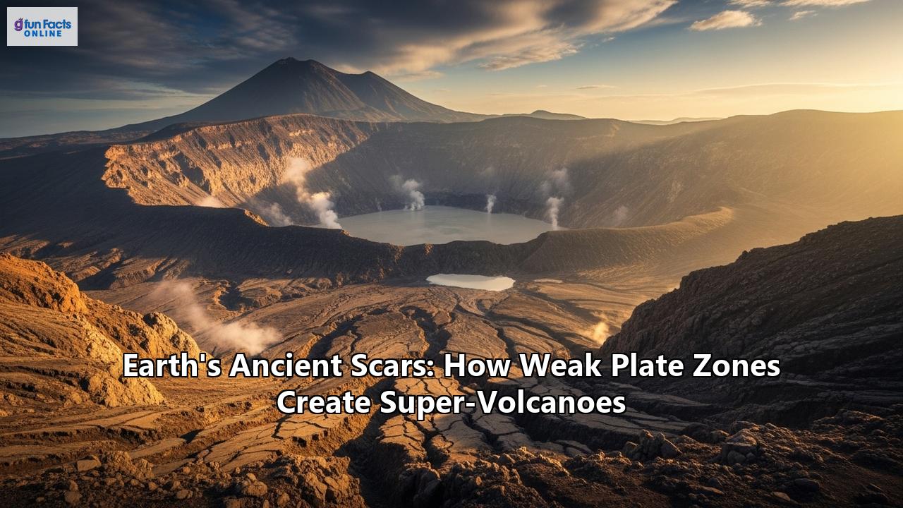 Earth's Ancient Scars: How Weak Plate Zones Create Super-Volcanoes