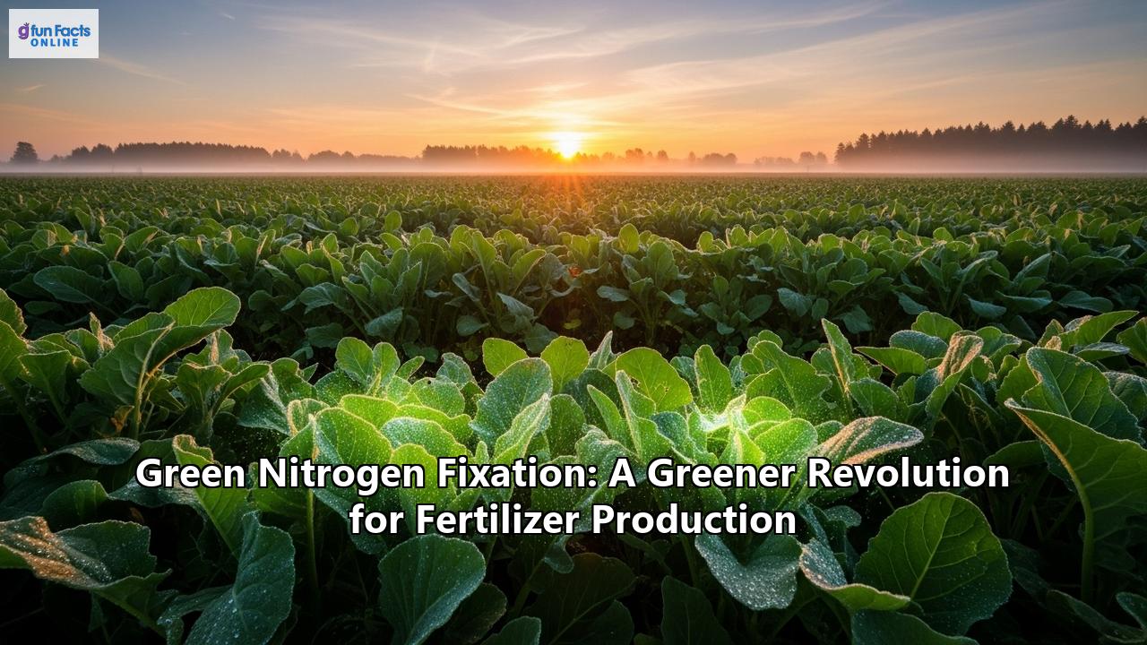 Green Nitrogen Fixation: A Greener Revolution for Fertilizer Production