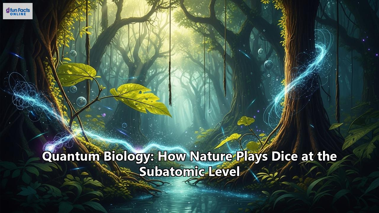 Quantum Biology: How Nature Plays Dice at the Subatomic Level