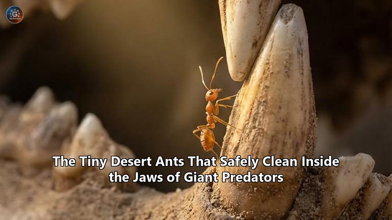 The Tiny Desert Ants That Safely Clean Inside the Jaws of Giant Predators