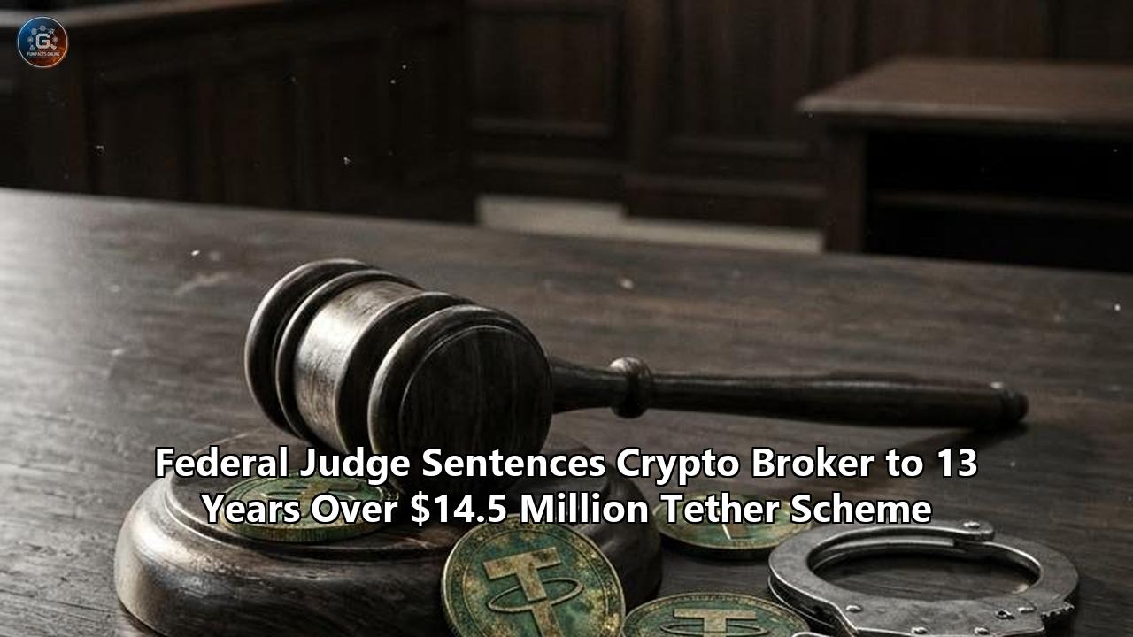 Federal Judge Sentences Crypto Broker to 13 Years Over $14.5 Million Tether Scheme