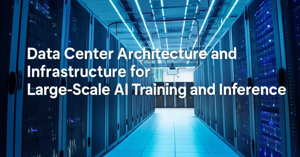Data Center Architecture and Infrastructure for Large-Scale AI Training and Inference