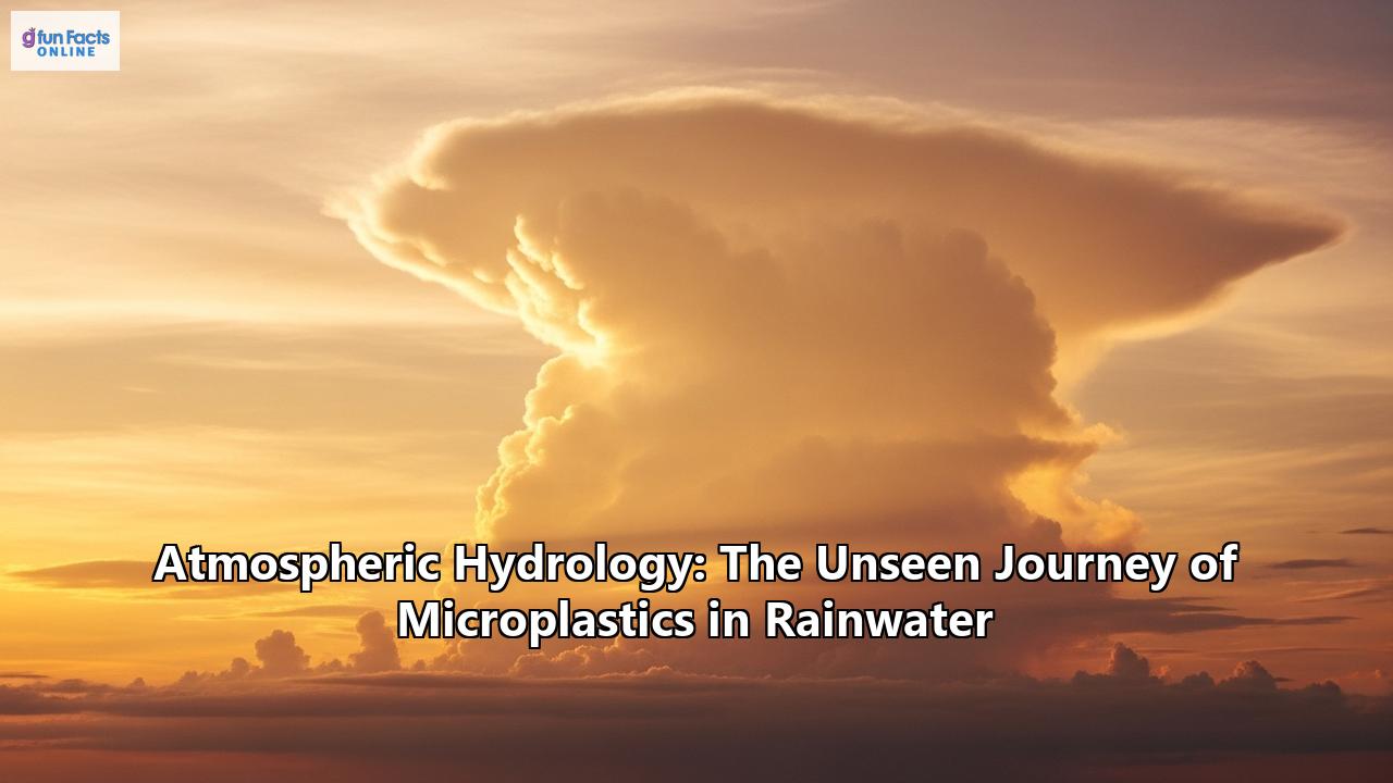 Atmospheric Hydrology: The Unseen Journey of Microplastics in Rainwater
