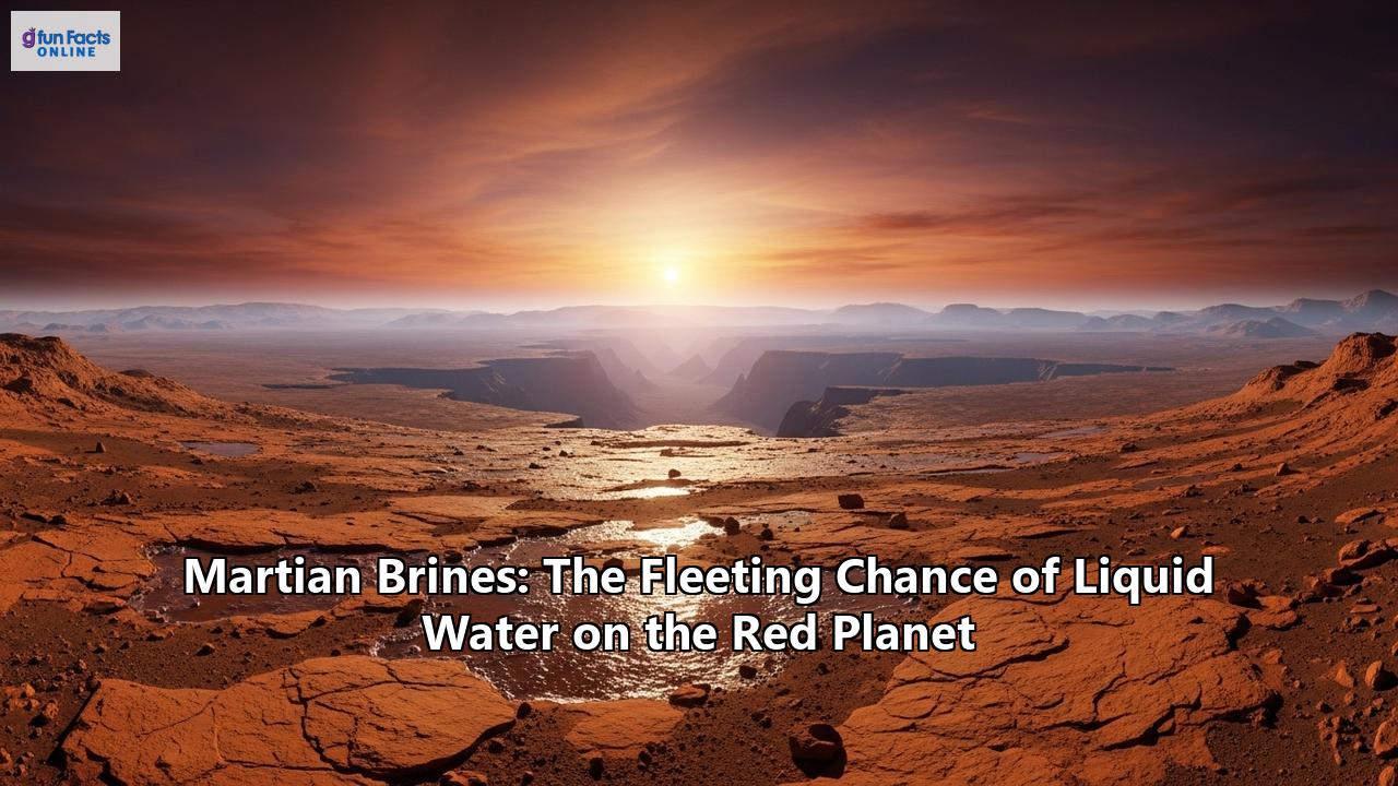 Martian Brines: The Fleeting Chance of Liquid Water on the Red Planet