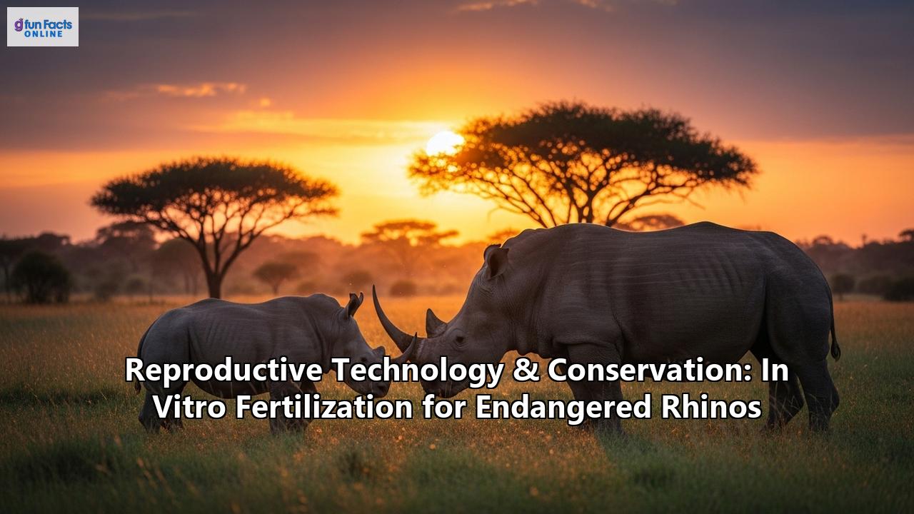 Reproductive Technology & Conservation: In Vitro Fertilization for Endangered Rhinos