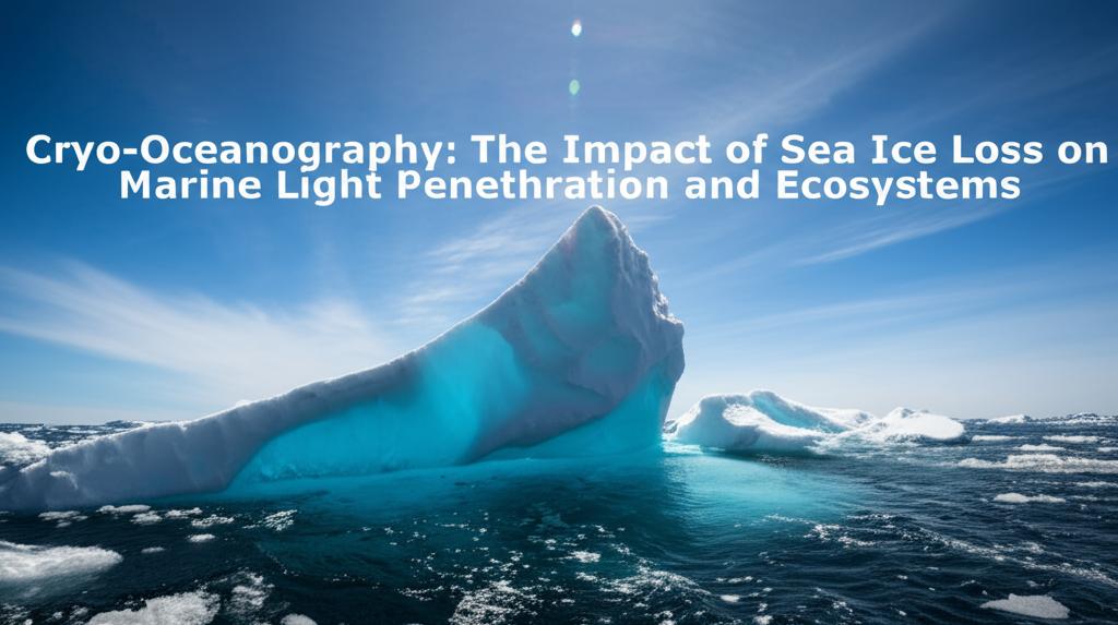 Cryo-Oceanography: The Impact of Sea Ice Loss on Marine Light Penetration and Ecosystems
