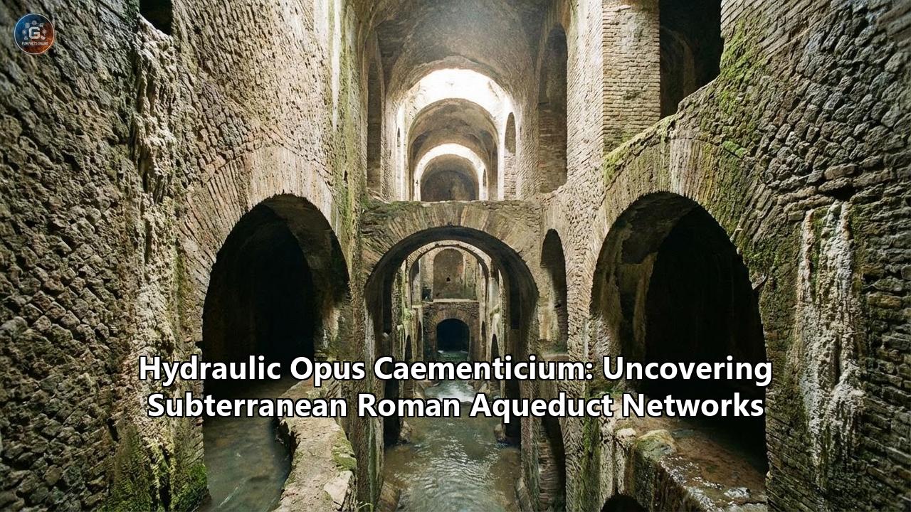 Hydraulic Opus Caementicium: Uncovering Subterranean Roman Aqueduct Networks
