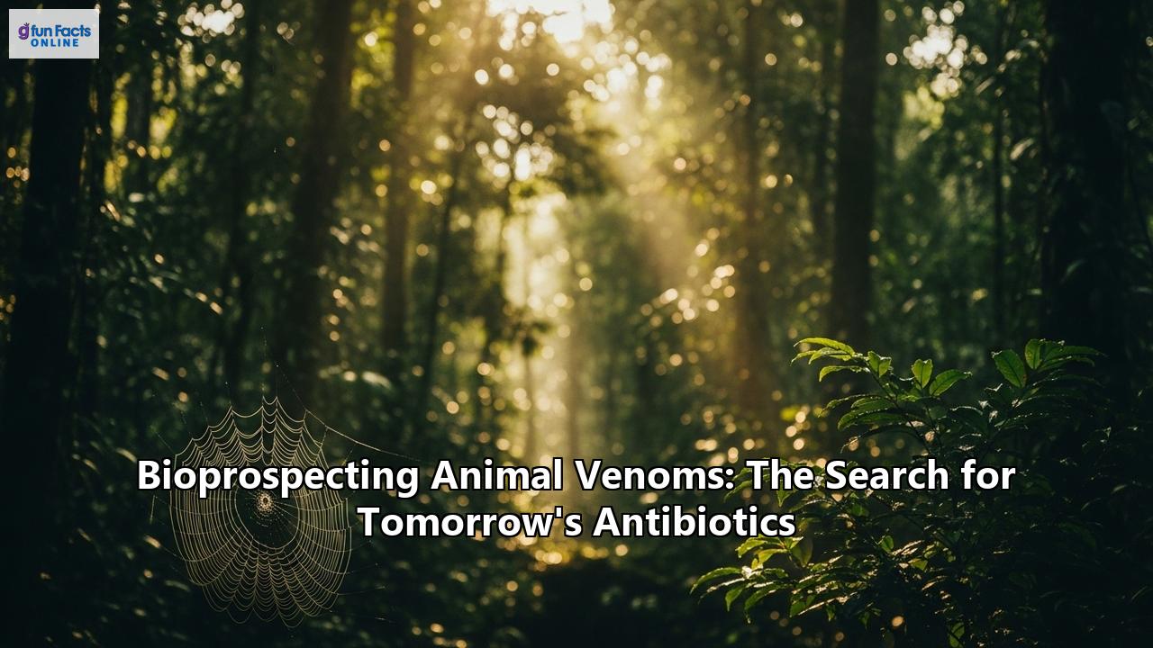 Bioprospecting Animal Venoms: The Search for Tomorrow's Antibiotics