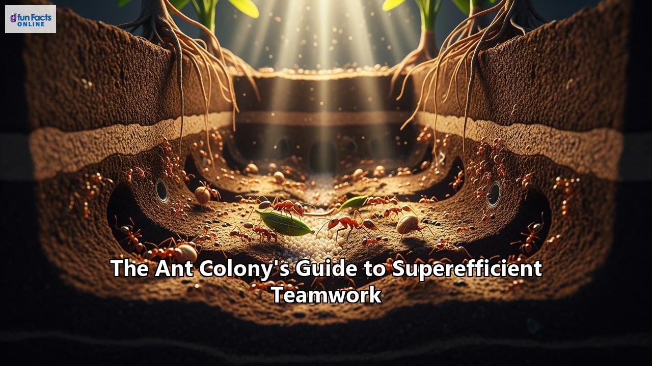 The Ant Colony's Guide to Superefficient Teamwork