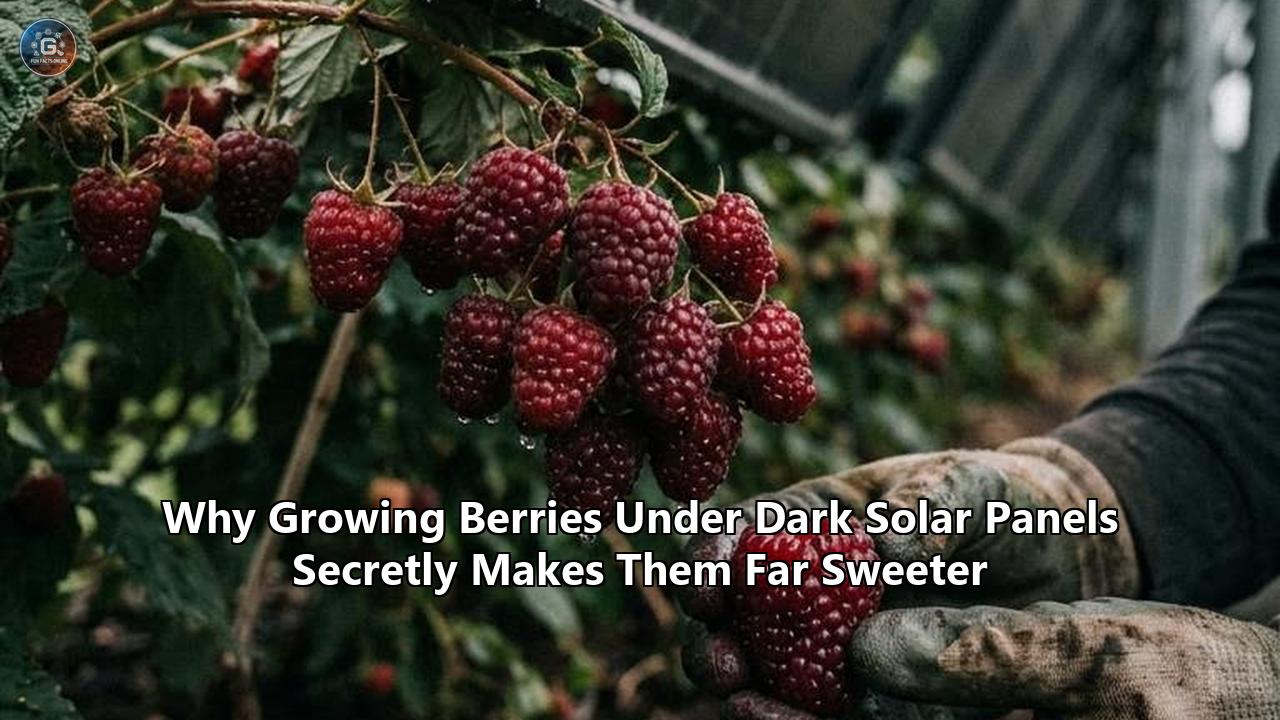 Why Growing Berries Under Dark Solar Panels Secretly Makes Them Far Sweeter