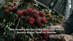 Why Growing Berries Under Dark Solar Panels Secretly Makes Them Far Sweeter