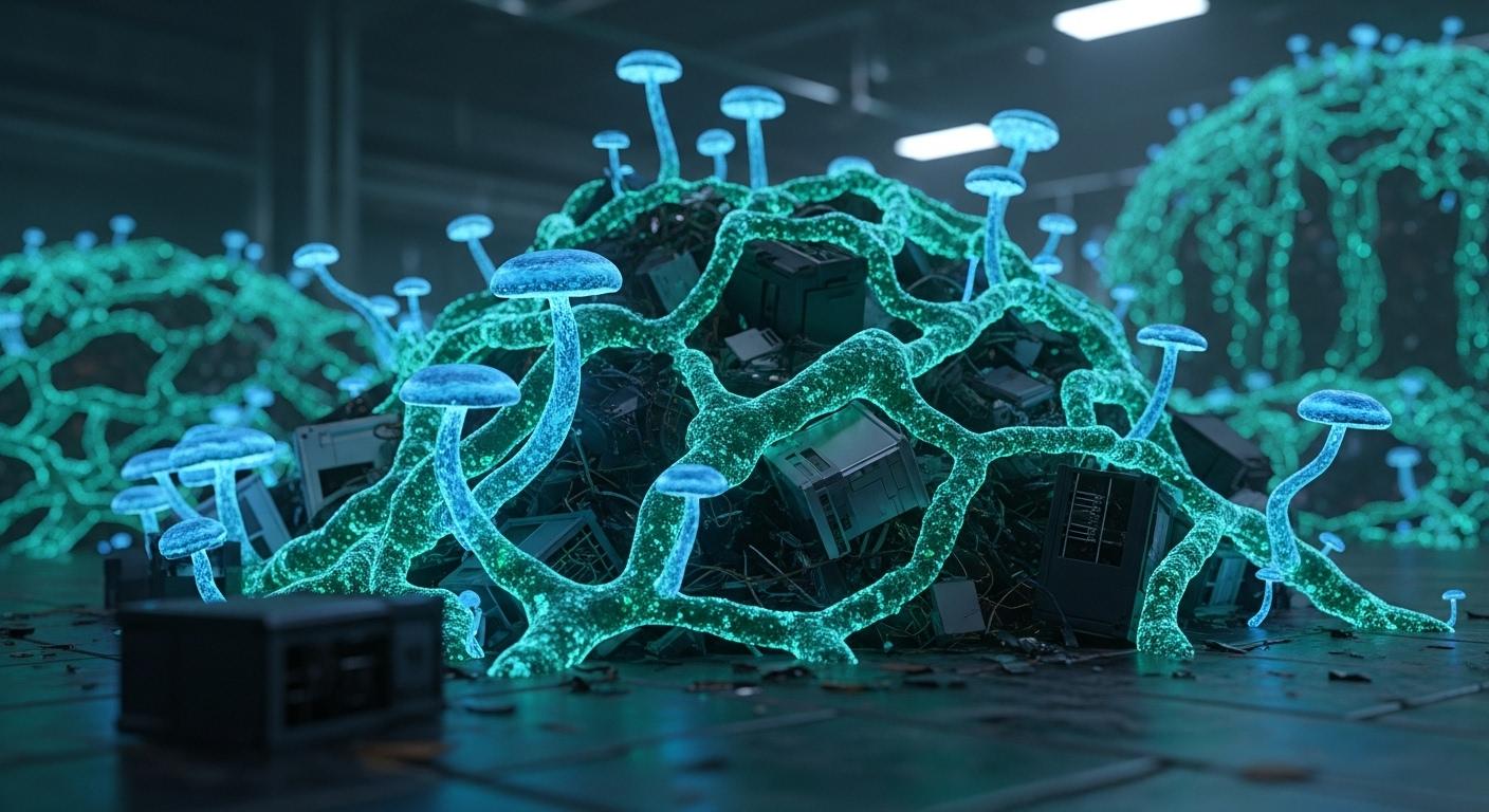 Myco-Mining: Fungi Engineering for E-Waste Metal Recovery