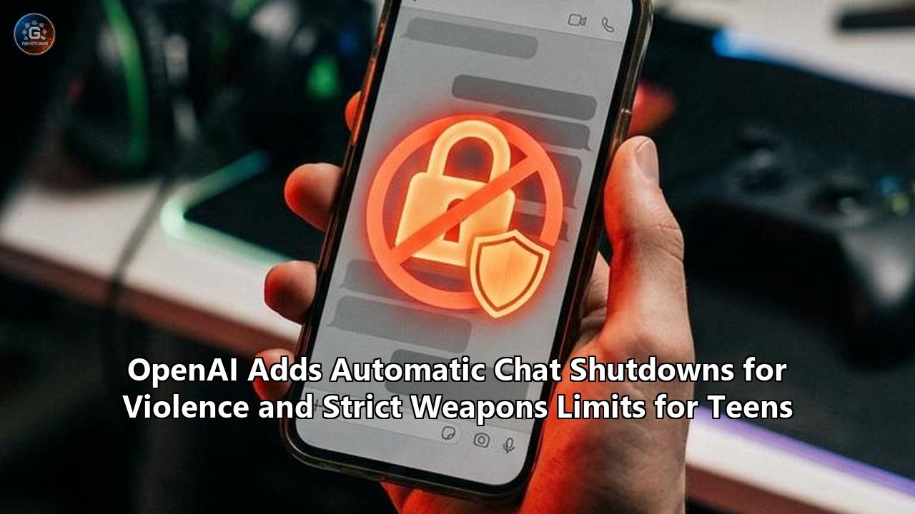 OpenAI Adds Automatic Chat Shutdowns for Violence and Strict Weapons Limits for Teens