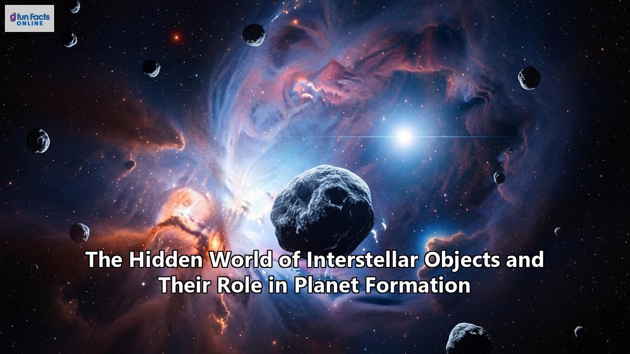 The Hidden World of Interstellar Objects and Their Role in Planet Formation