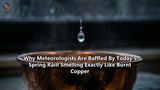 Why Meteorologists Are Baffled By Today's Spring Rain Smelling Exactly Like Burnt Copper