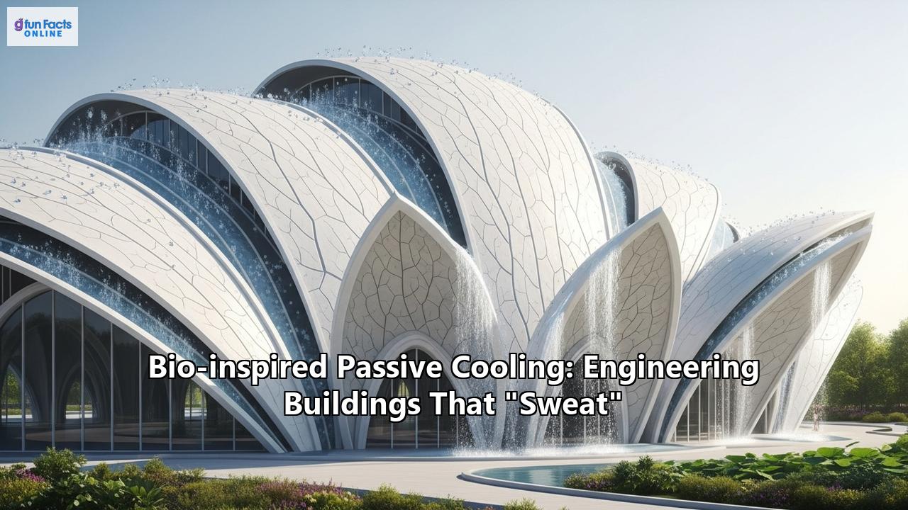 Bio-inspired Passive Cooling: Engineering Buildings That "Sweat"