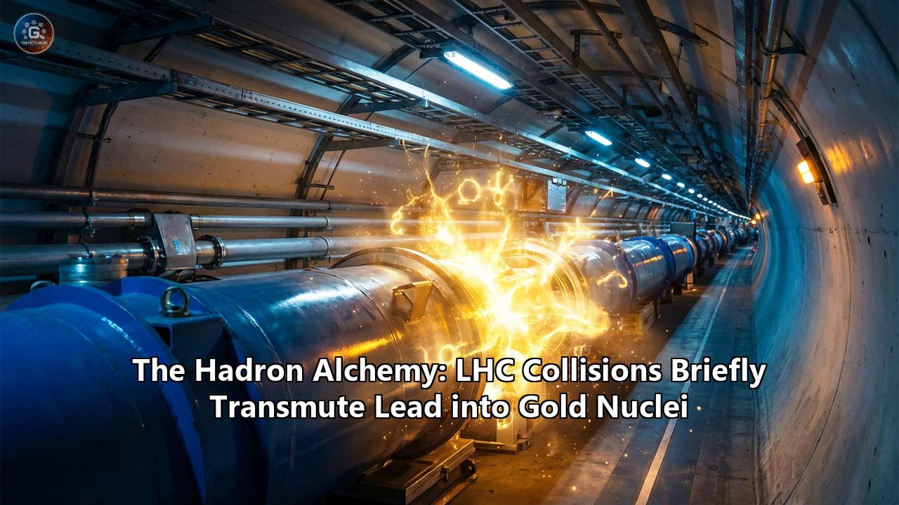 The Hadron Alchemy: LHC Collisions Briefly Transmute Lead into Gold Nuclei