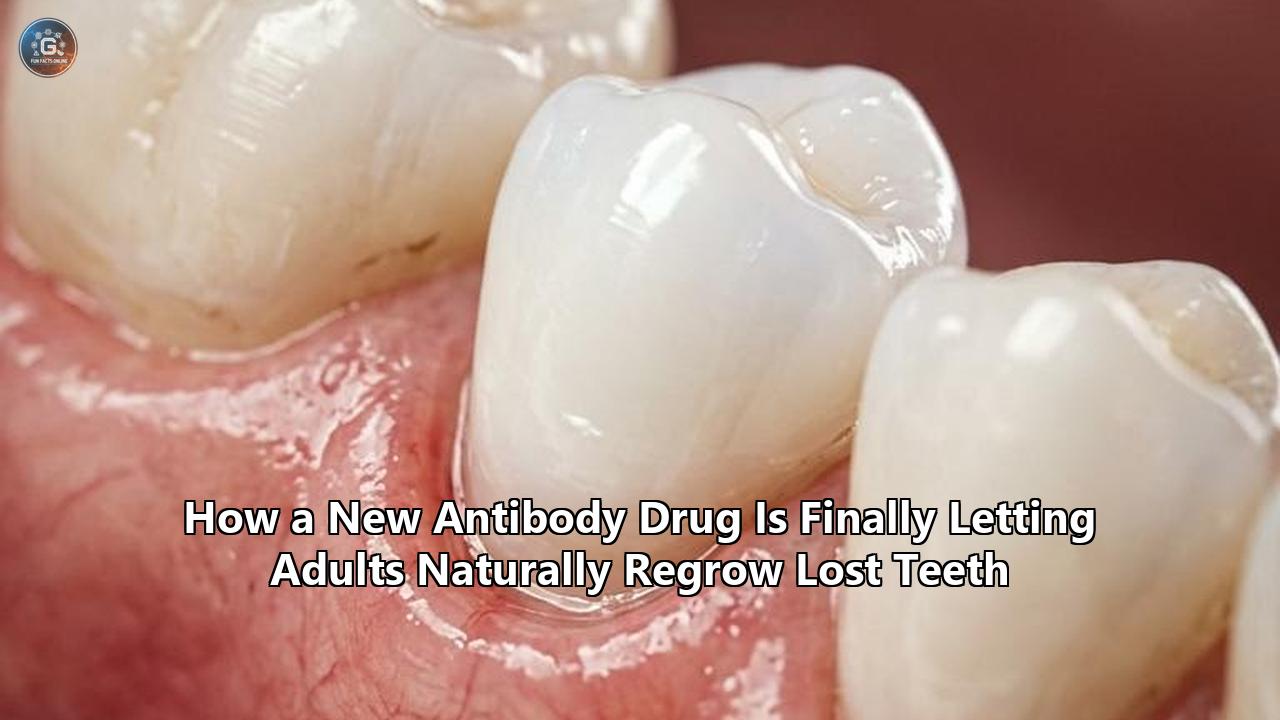 How a New Antibody Drug Is Finally Letting Adults Naturally Regrow Lost Teeth