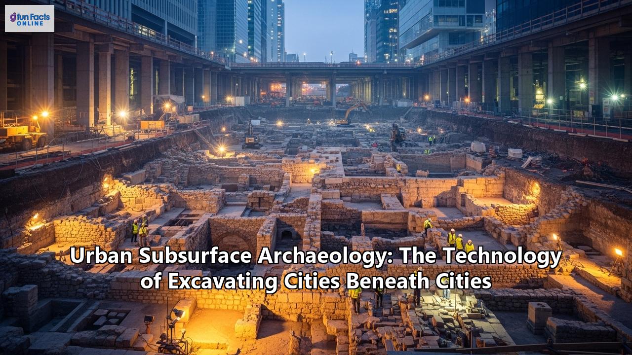 Urban Subsurface Archaeology: The Technology of Excavating Cities Beneath Cities