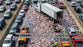 Why a Bizarre Highway Squid Spill Just Paralyzed Rhode Island Commuters Today