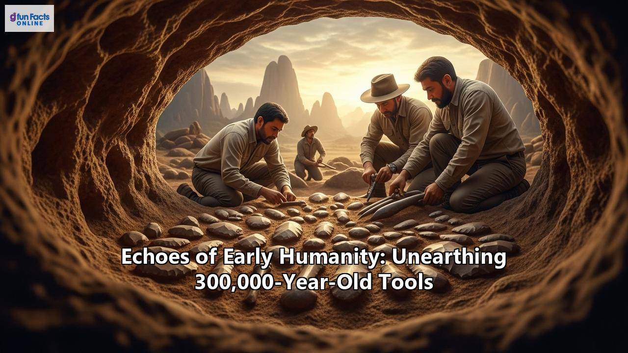 Echoes of Early Humanity: Unearthing 300,000-Year-Old Tools