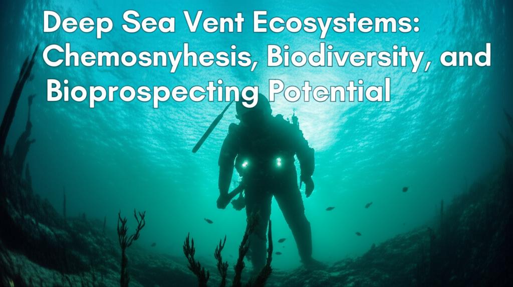 Deep Sea Vent Ecosystems: Chemosynthesis, Biodiversity, and Bioprospecting Potential