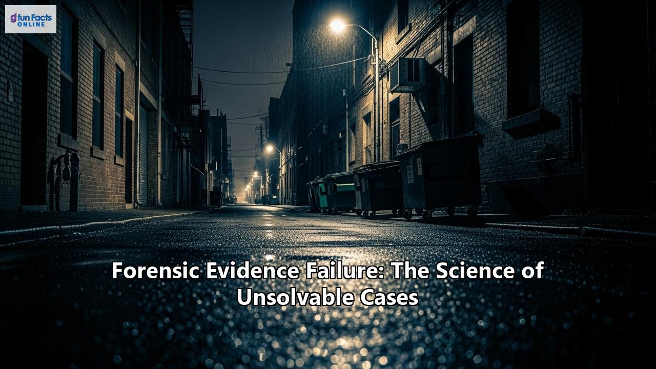 Forensic Evidence Failure: The Science of Unsolvable Cases