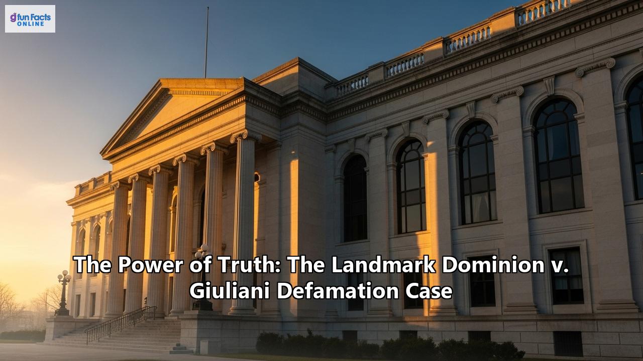 The Power of Truth: The Landmark Dominion v. Giuliani Defamation Case