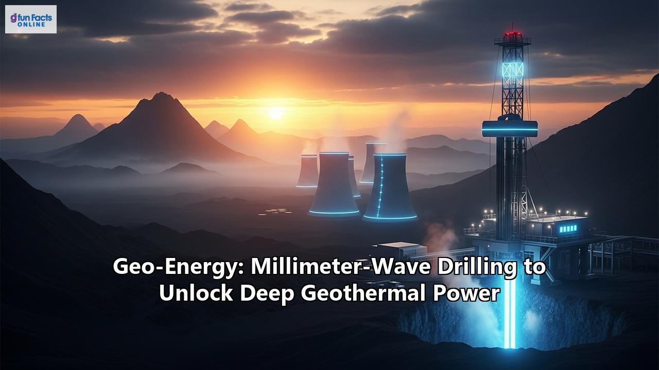 Geo-Energy: Millimeter-Wave Drilling to Unlock Deep Geothermal Power