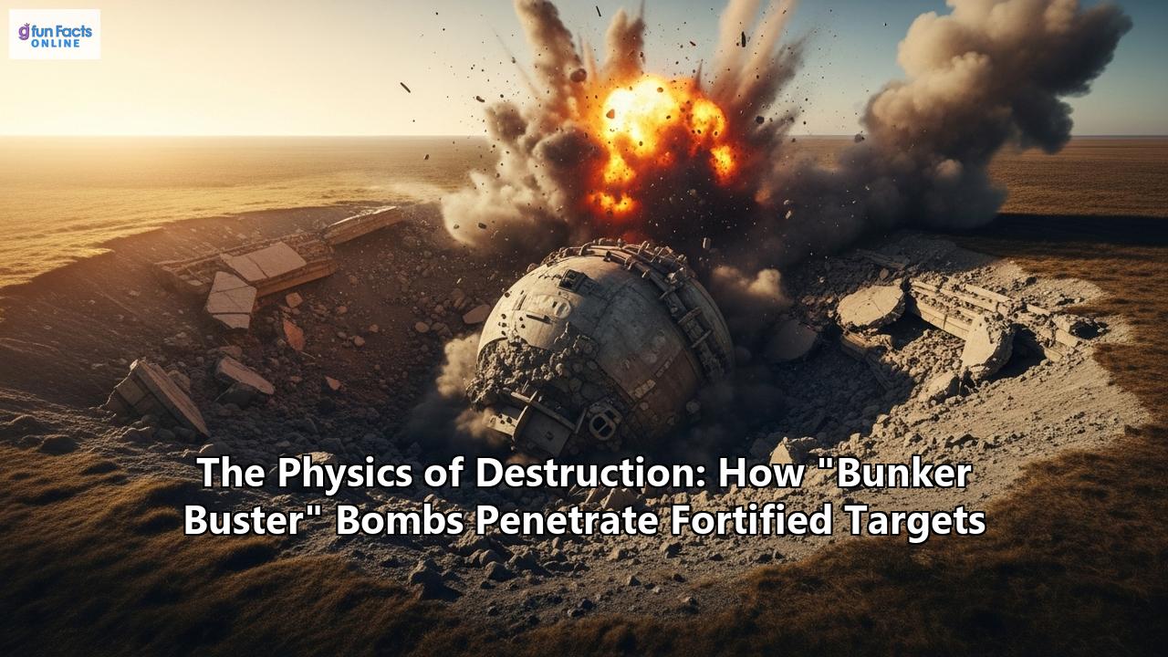The Physics of Destruction: How "Bunker Buster" Bombs Penetrate Fortified Targets