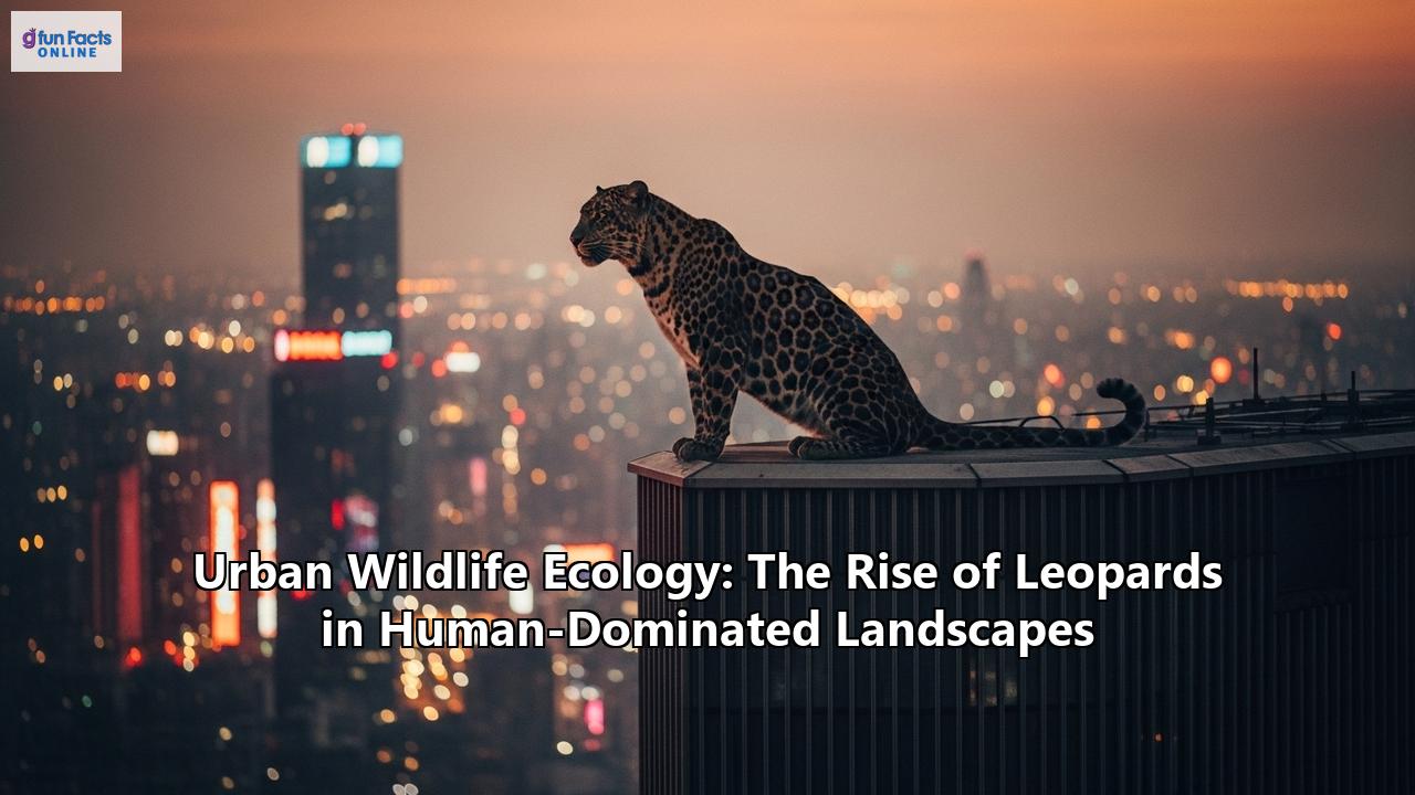 Urban Wildlife Ecology: The Rise of Leopards in Human-Dominated Landscapes