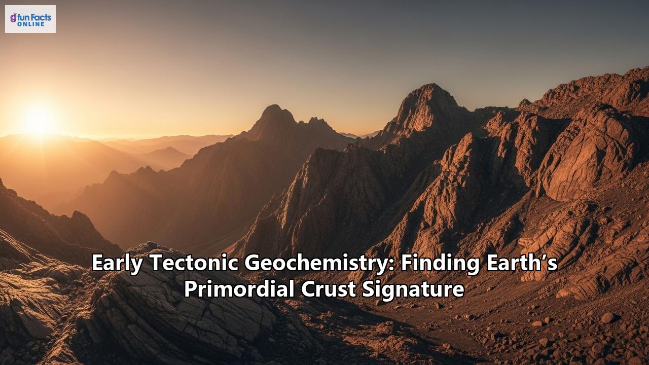 Early Tectonic Geochemistry: Finding Earth’s Primordial Crust Signature