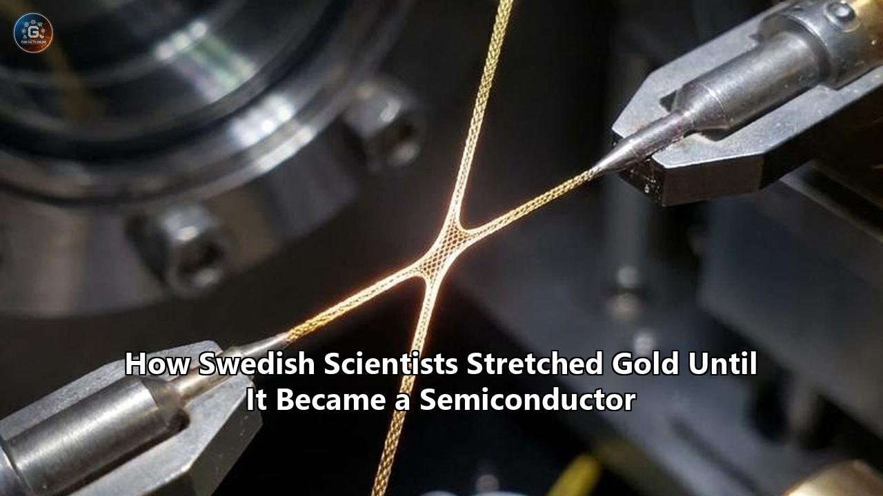How Swedish Scientists Stretched Gold Until It Became a Semiconductor