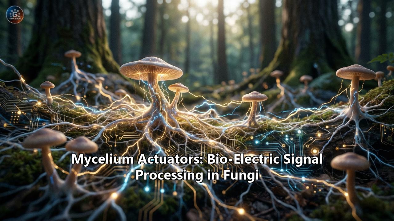 Mycelium Actuators: Bio-Electric Signal Processing in Fungi